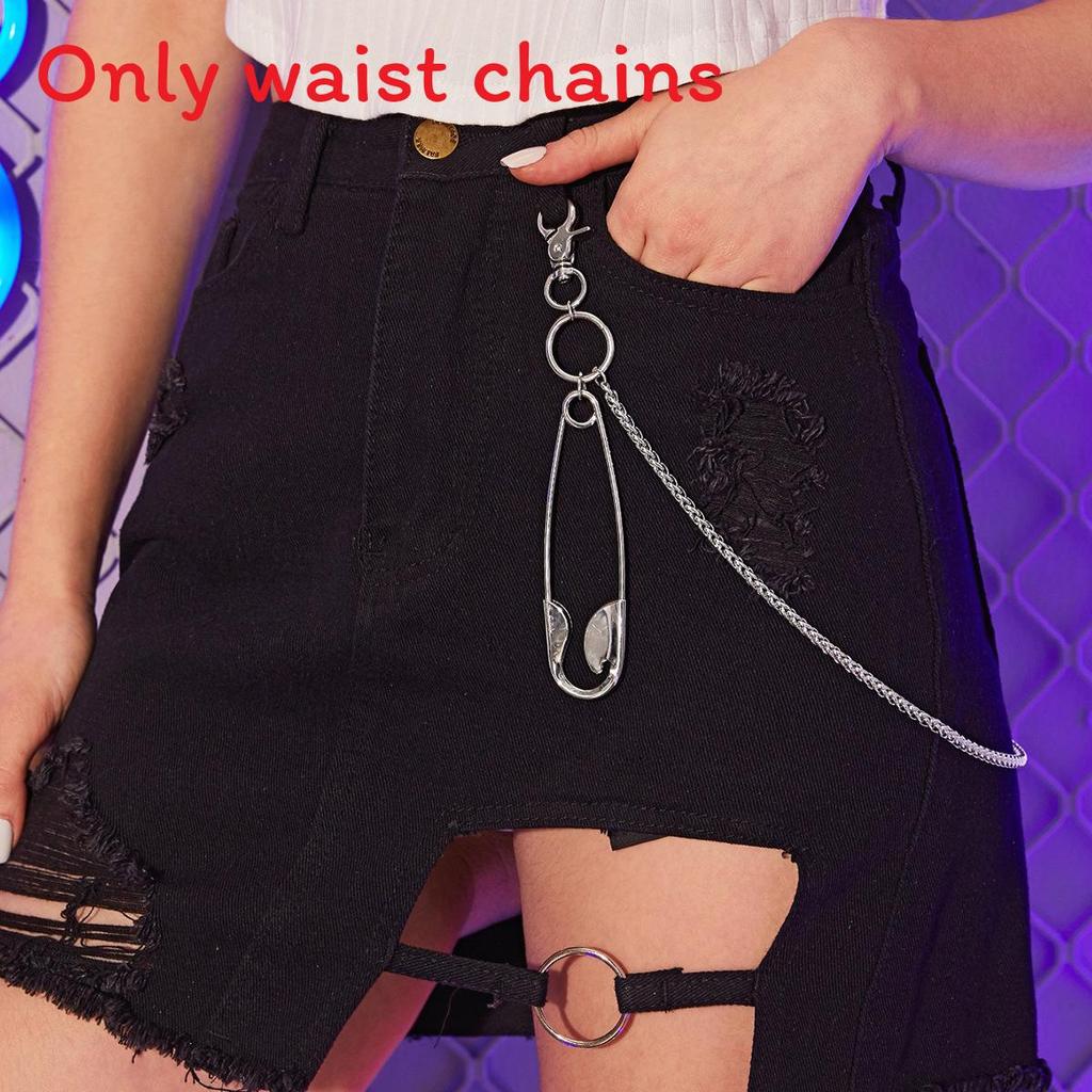 Womens Metal Cross Waist Chain For Street Style Hip Hop Fashion