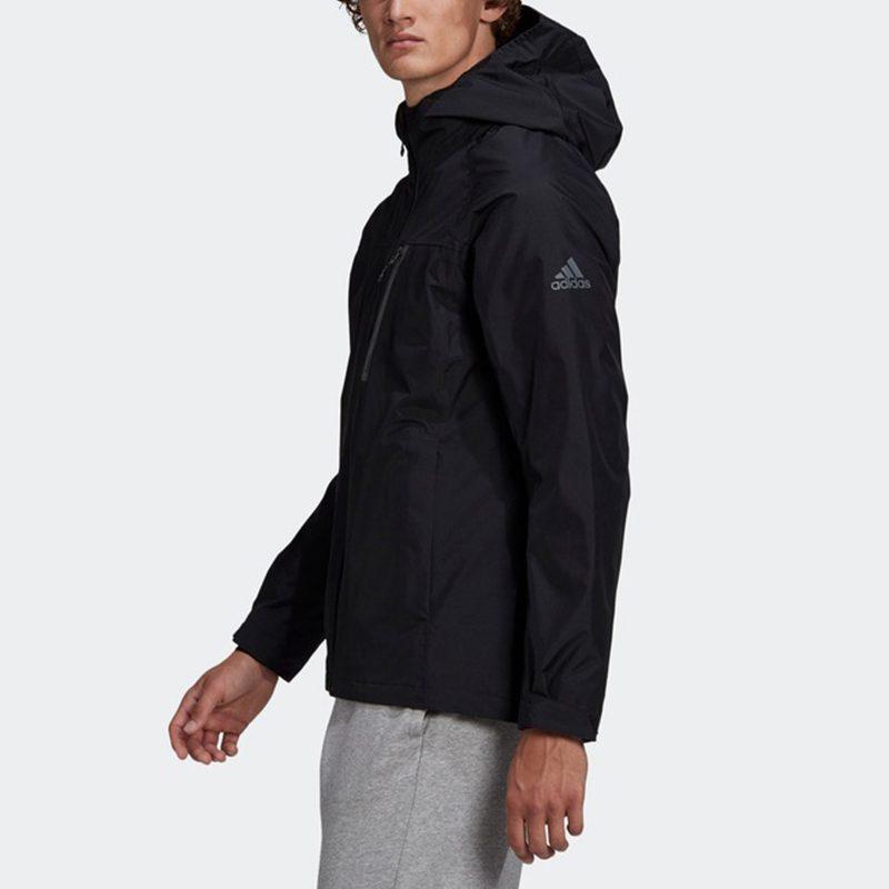 adidas Jackets Men's Black Hooded Moderate Other GF0019