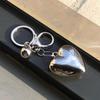 Harajuku Heart Keychain Creative Little Ball Key Rings Car Keys Holder Keyring