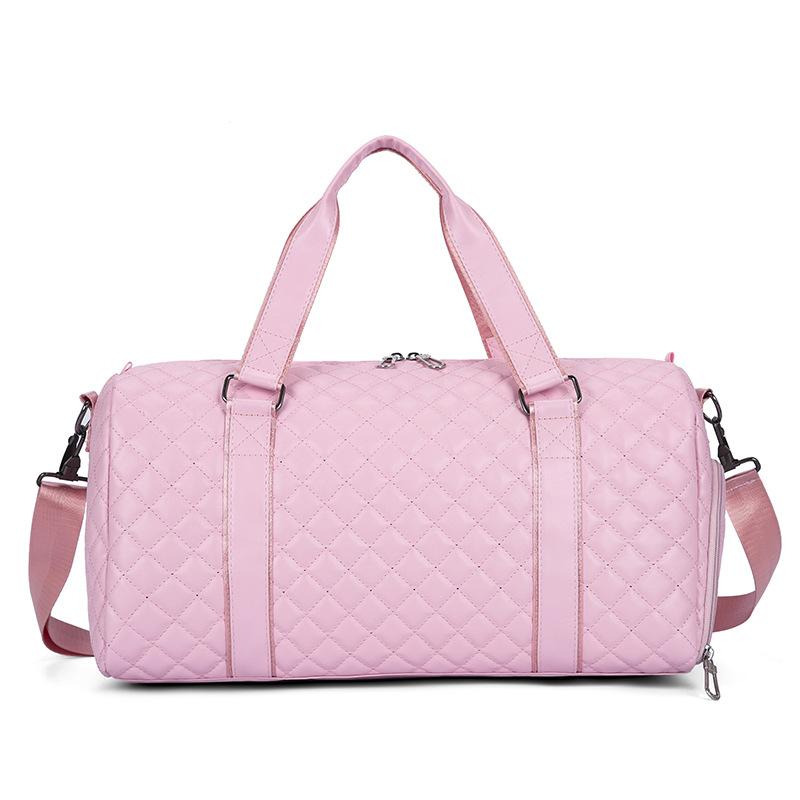 Premium Travel Bag Short Business Trip PU Portable Shoulder Oblique Span Dry and Wet Separation Boarding Independent Shoe Compartment Luggage Bag