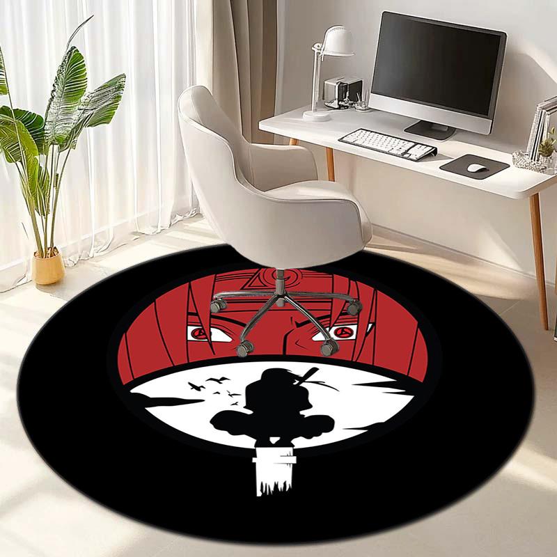 Famous cartoon NARUTO protagonist Uzumaki Naruto round carpet soft home decoration anti-slip door mat outdoor picnic mat carpet M2