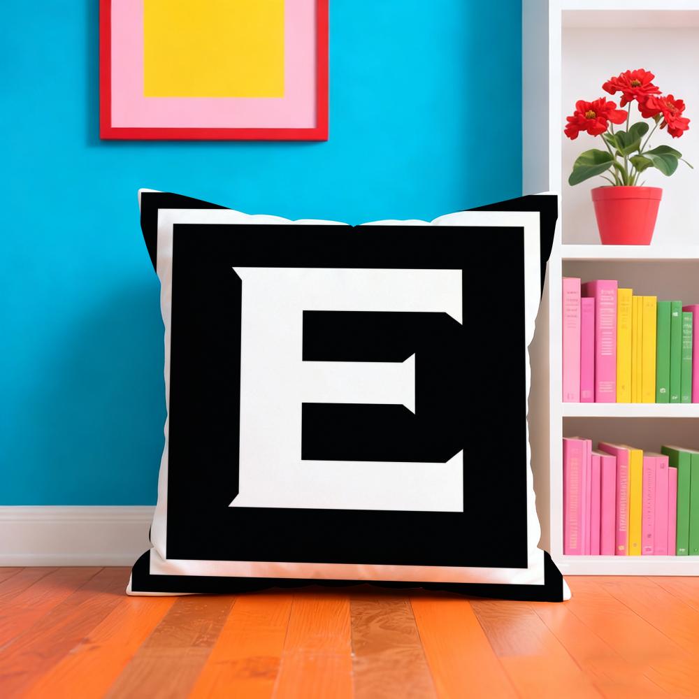 LOVE Simplified English Alphabet Cushion Cover Plush Fabric Soft DoubleSided Printed Sofa Warm Home Child Gift Pillow Case