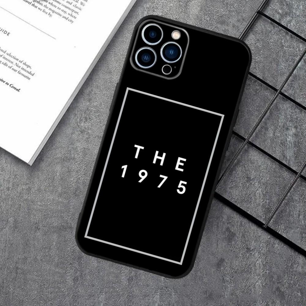 The 1975 Band Rock Phone Case For Apple iPhone 15,14,13,12,11,XS,XR,X,8,7,Pro,Max,Plus,mini Silicone Black Cover