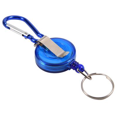 3Pcs Fly Fishing Tool Nylon Cord Stopper Retractable Ring Reel Holder Key Chain