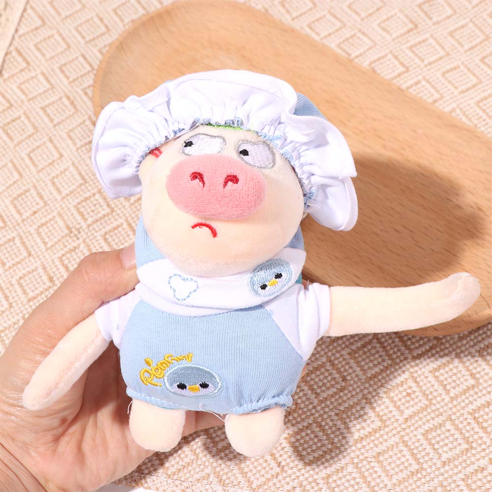1 Set Baby Bottle Cotton Doll's Clothes Set Cartoon 10cm Doll Clothes Children's Gift