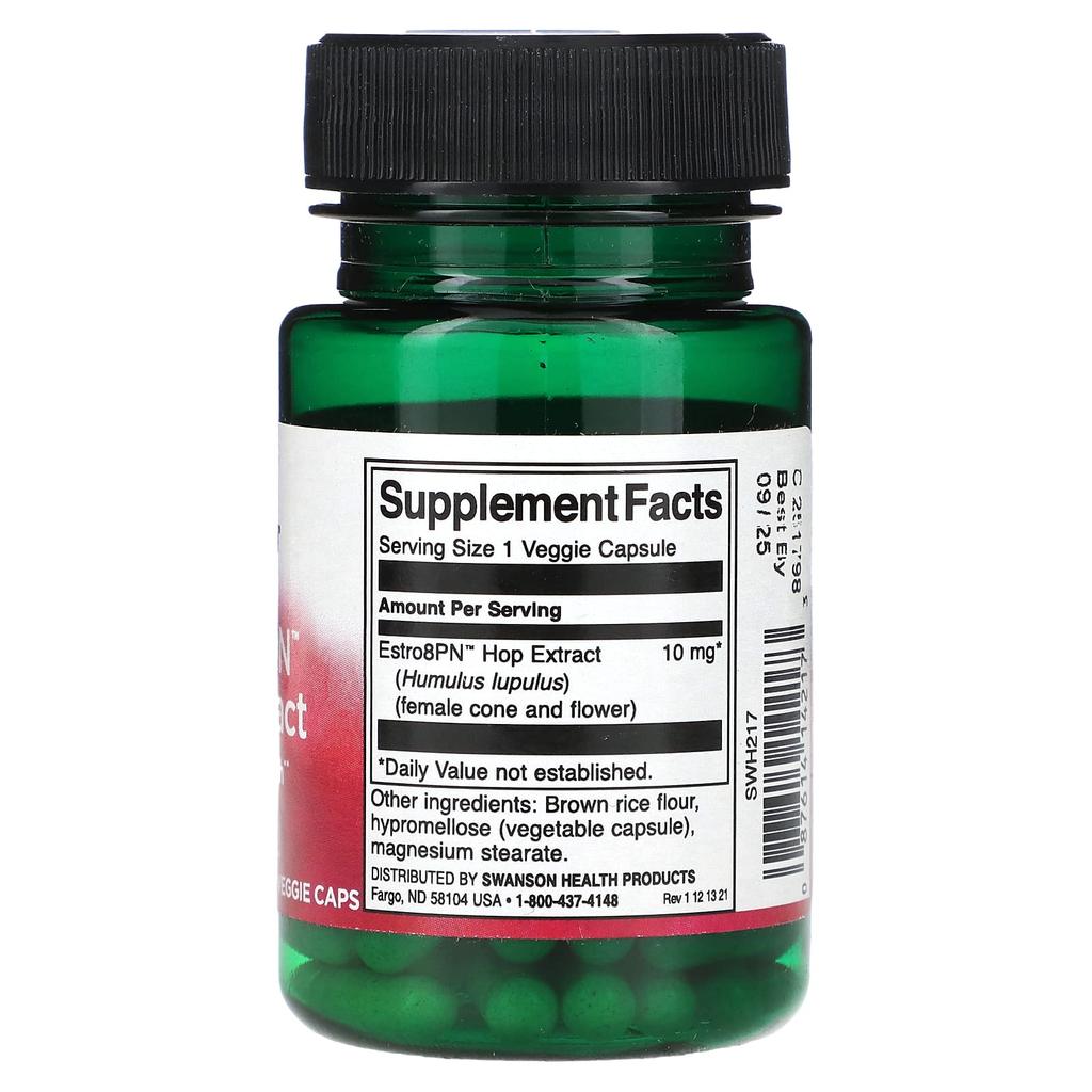 Swanson, Estro8PN Hop Extract, Women's Health, 60 Veggie Capsules