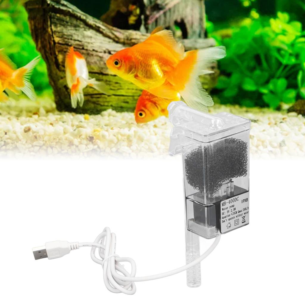 Aquarium Hanging Filter Efficient Filtration Silent Space Saving Fish External Hanging Filter
