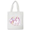 Dabbing Unicorn Panda anime Shopper bag Teenage students reusable canvas bag handbag bag Women's Shoulder tote bag Bolsas