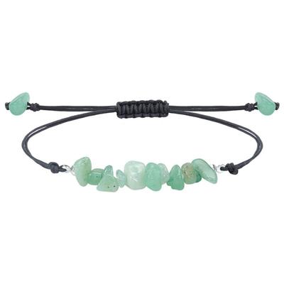 Mode Ins Bracelets Irréguliers en Gravier Style Ethnique Pierre Naturelle Améthystes Bracelets Corde Réglable Cadeau Bracelet en Gravier Perles