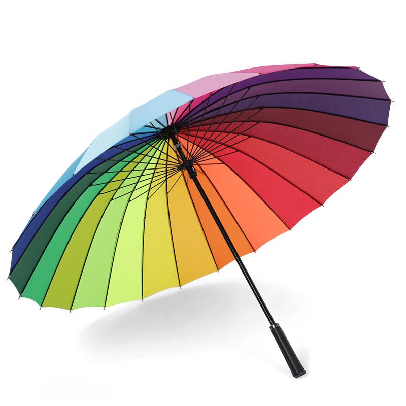 

Ручной зонт с длинной ручкой, 24 спицы, непромокаемый, усиленный, мужской зонт с ручкой, открывающейся одной кнопкой 25