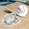 2pcs Hatch Pull Flush Lift Solid Boat Ring Hatches Handles with Screws