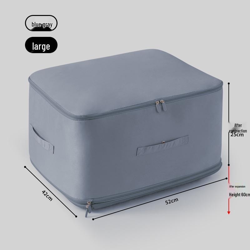 Large Capacity Compressible Storage Bag for Quilts and Jackets