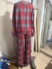 2025 European & American Women's Plaid Ruffled Pantsuit – Distressed Street Style