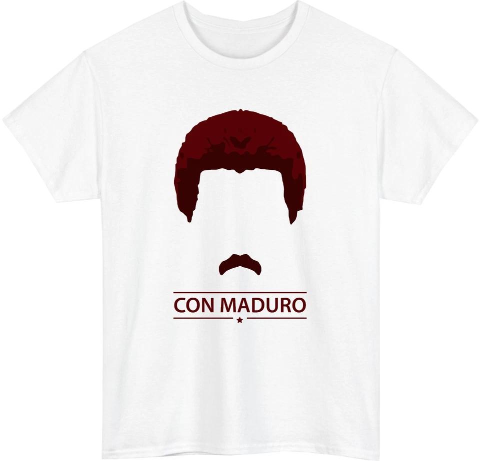 

Con Maduro T‑Shirt Bold Minimal Face Fan Tee Streetwear Unisex Gift Party Top 4XL