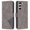 BINFEN COLOR For TECNO Camon 40 Pro 4G Phone Case Wallet Stand Geometry Imprinted Leather Cover