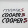 BJI1 1pcs ABS for Cooper S CooperS Car Emblem Side Fender Rear Trunk Sticker Badge Styling Auto Accessorie