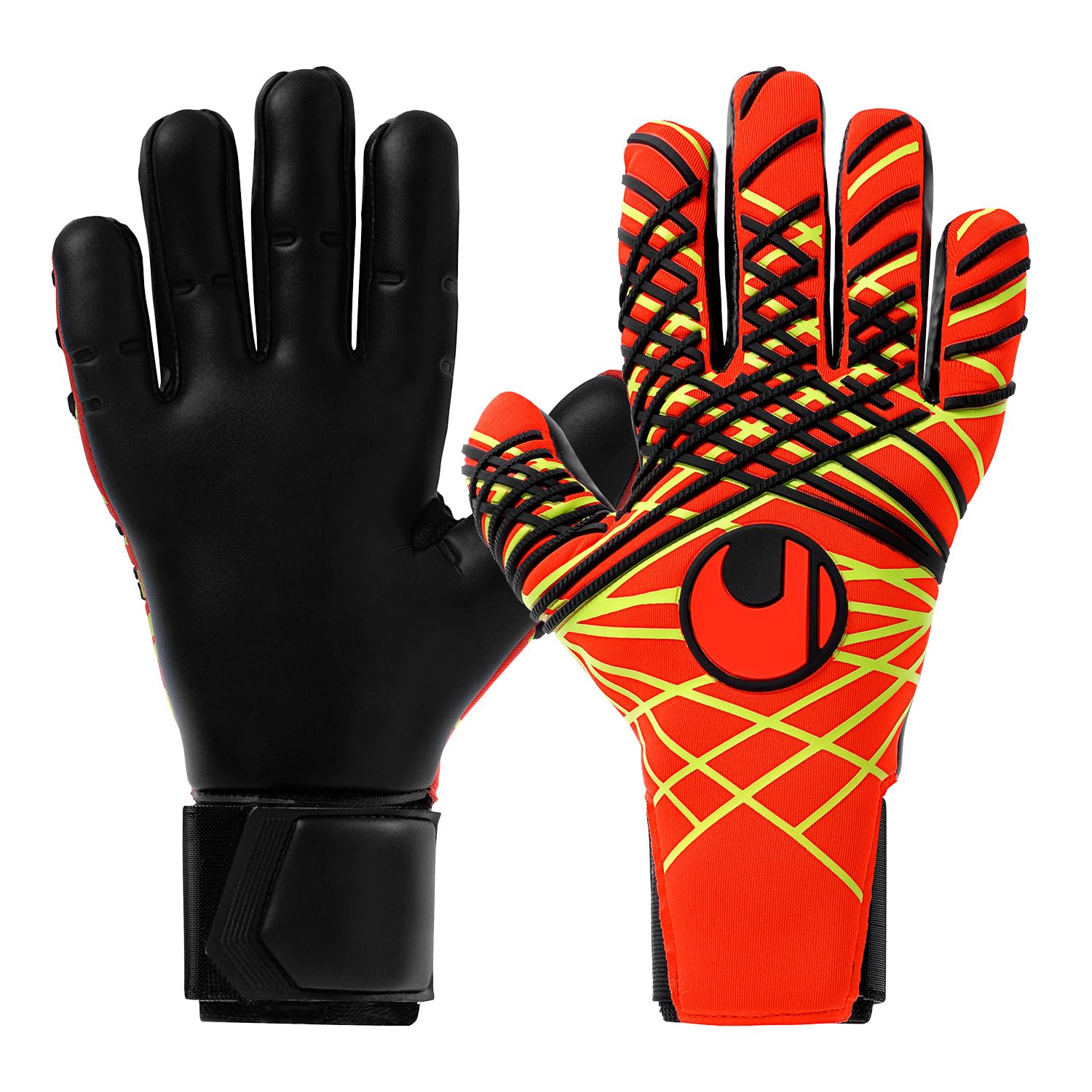 uhlsport Match Soccer Goalkeeper Fire Absolute Half Negative 101135601 20 10 Gloves, Edition, Grip, Fit,