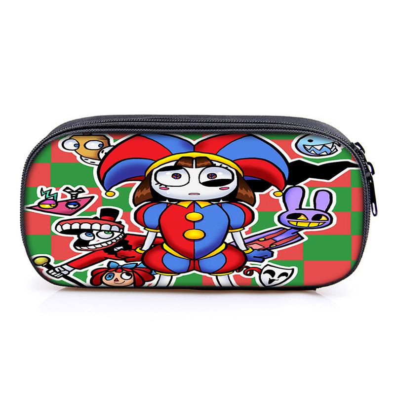 Circus The Amazing Digital Circus Compartment Pencil Case Student Children'S Stationery Case Pencil Case