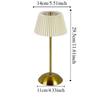 Touch Control Small Pleated Table Lamp Stepless Dimmable LED Bedside Lamp  Home Office