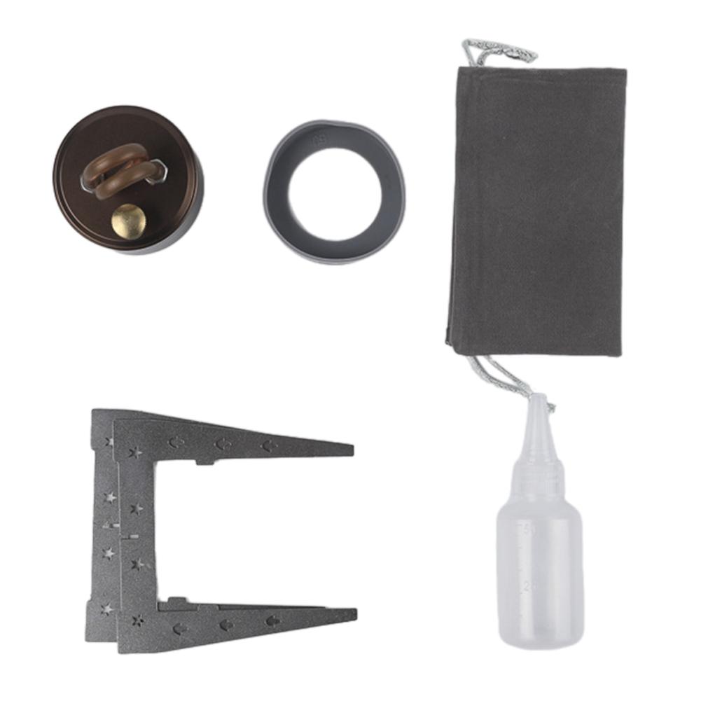 Gasified Alcohols Stove Liquid Fuel-Burner Ultra-Light Compact Integrated Windproof Shielding Weekend Parks Picnic Setup Cooking