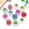 Set of 12 Colorful 3D Glass Apple Charms for DIY Bracelets & Necklaces