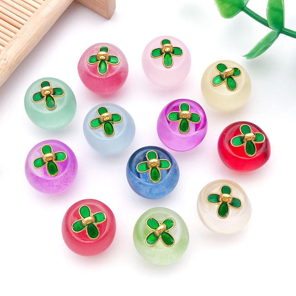 Set of 12 Colorful 3D Glass Apple Charms for DIY Bracelets & Necklaces