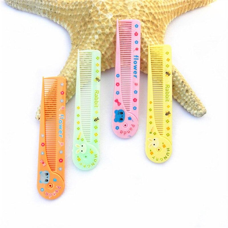 Cute Cartoon Portable Folding Comb for Kids Pointed Tail Comb Children Boys Girls Baby Hair Care Brushes and Comb