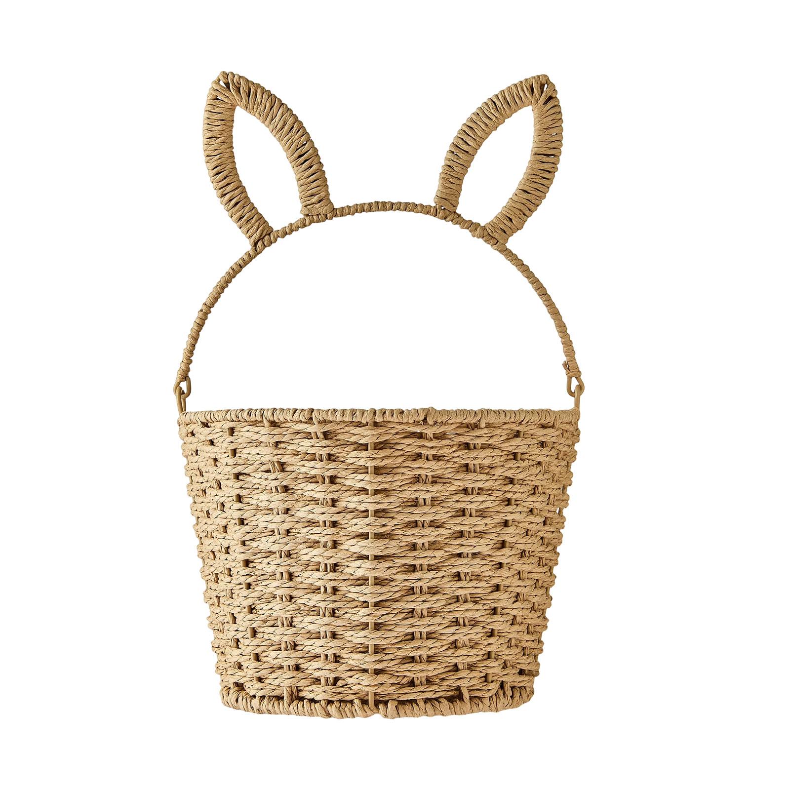 

ThisEaster Bunny Handled Basket Is Perfect For Festive Egg Hunts, Candy Collection, Or As A Decorative Centerpiece. One Size