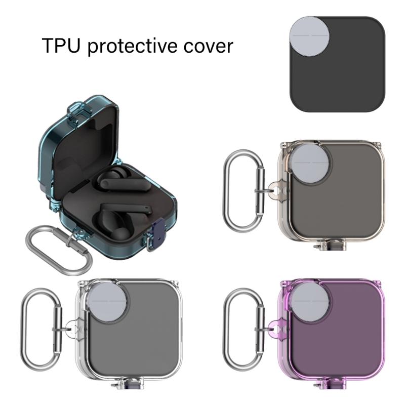 Ergonomic Clear Soft Protective Case Sleeve For CMF Buds 2 Wireless Earphone Antislip Grip Dusts Water Resistant Nonslip
