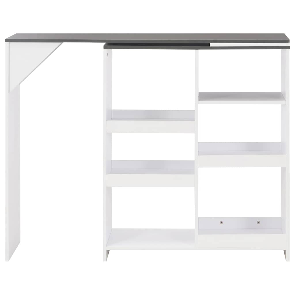 Adjustable Bar Table in White 138 x 39 x 110 cm