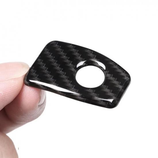 Carbon Texture Car Door Lock Knob Pin Cover Button Trim For BMW X5 X6 F15 F16