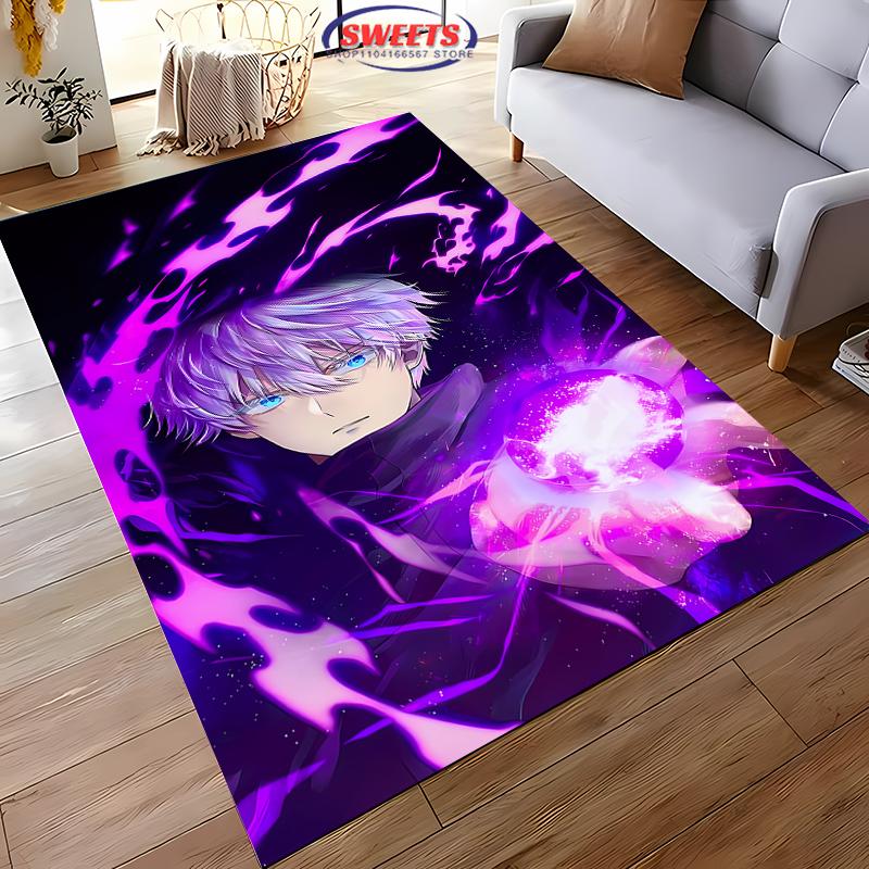 New Shelves ! Jujutsu Kaisen Gojo Satoru Carpet, Living Room Bedroom Office Kid's Room of Choice, Non-slip Machine Washable Mat