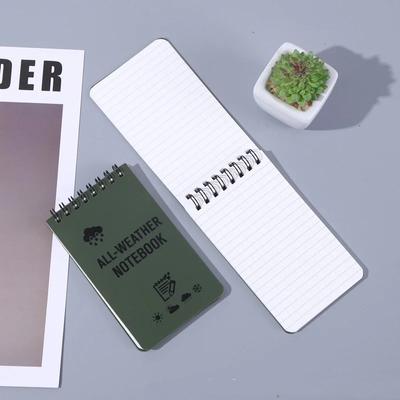1 pezzo Simplicity Notebook impermeabile Mini portatile Blocco note per appunti per esterni per lavoratore Piccolo libro di monete Forniture per ufficio