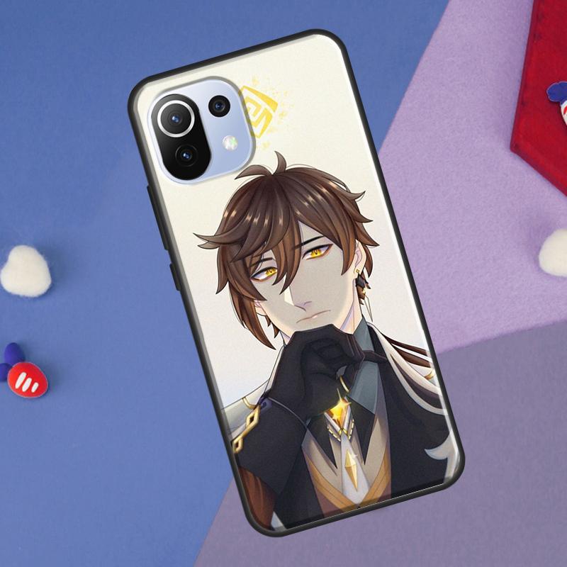 Zhongli Genshin Impact Cover For Xiaomi 14 Ultra 13 11T 12T 13T 14T Pro POCO X6 X7 Pro X3 X5 F3 F5 F6 M6 Pro Case