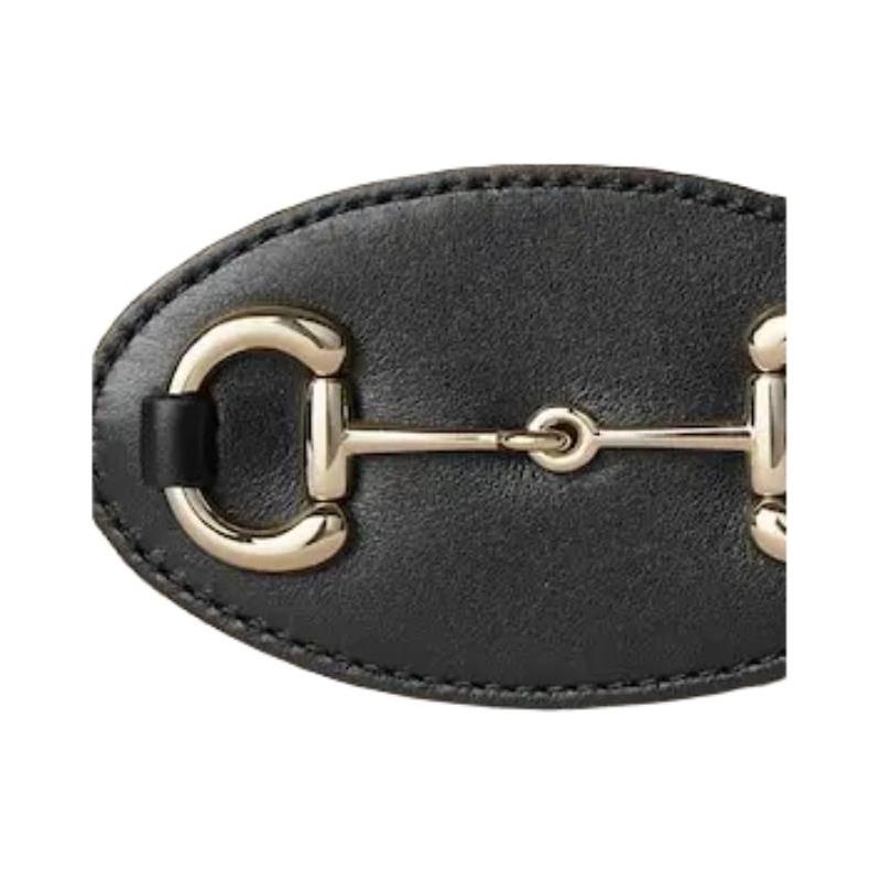 Gucci Horsebit GG Letter Pattern Horsebit Detail Fabric Card Holder Women's Beige and Dark Brown