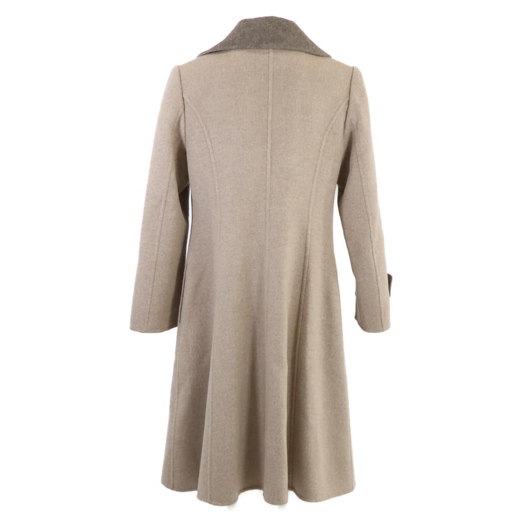 FOXEY BOUTIQUE [Good Condition] 36177-ACFG14K 100% Cashmere, Bi-color, Long Coat 40 beigeUsed