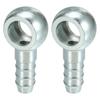 ACROPIX 2pcs Banjo Hose Barb Bolt Fittings Universal Banjo Fitting Fuel Line Adapter Connector