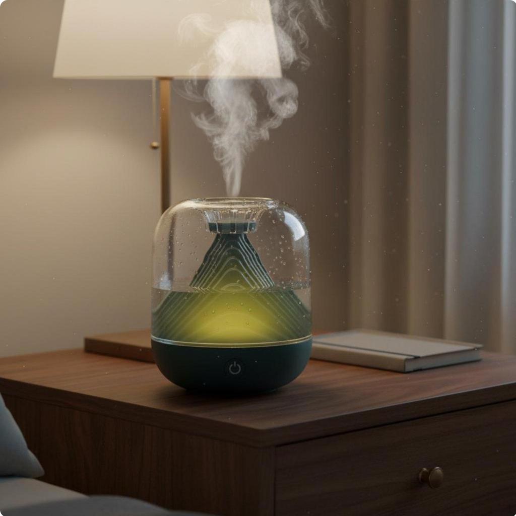 Rechargeable Mist Humidifier Wireless Air Treatment Device Quiet Function