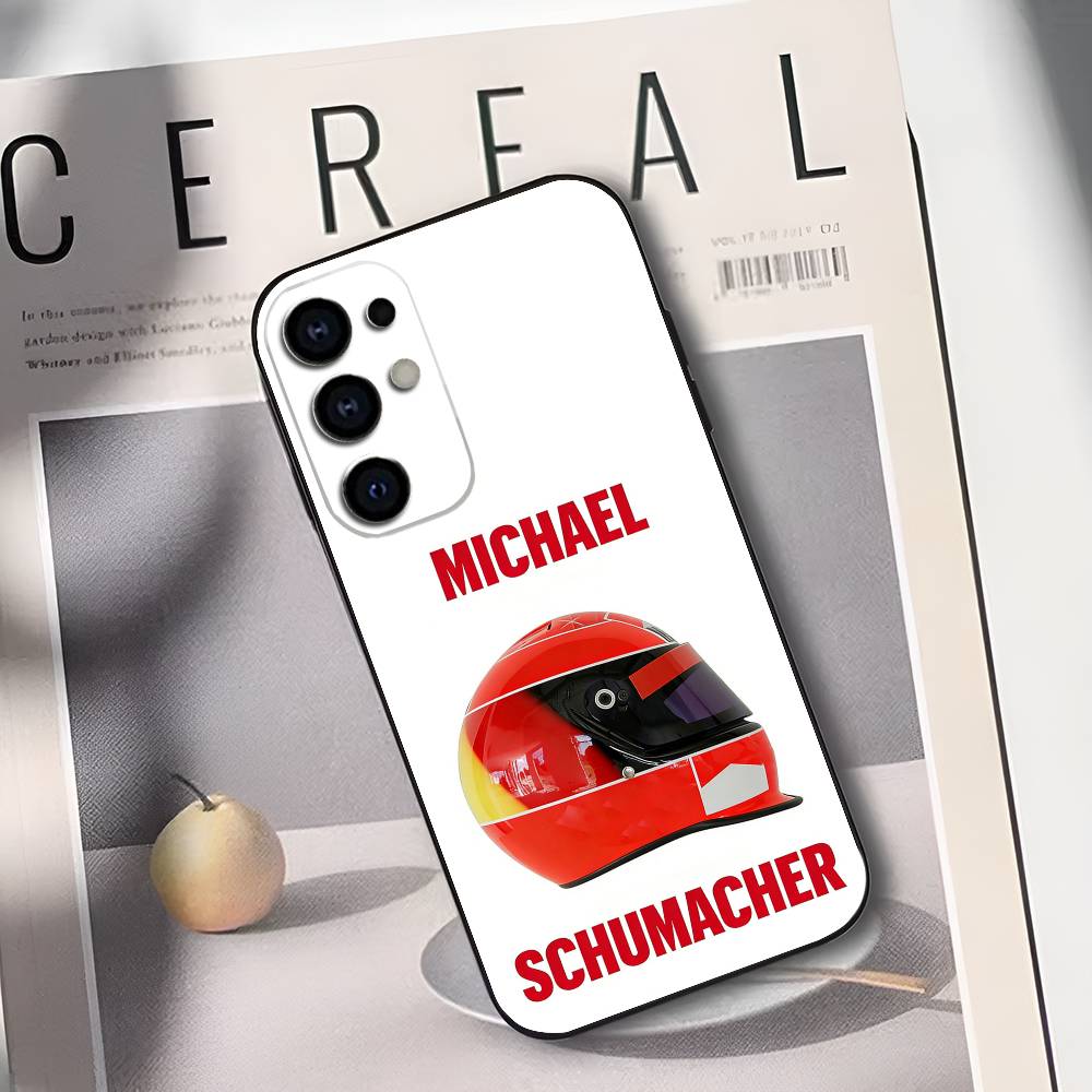 Racing Driver M-Michael S-Schumacher Phone Case For Samsung S25,S24,S21,S22,S23,S30,Ultra,S20,Plus,Fe,Lite,Soft Black Cover