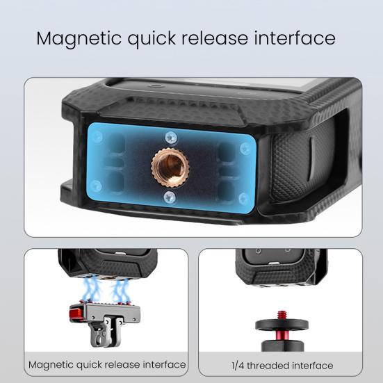 Camera Frame Case with Magnetic Quick-Release Base Anti-Fall Enclosed Lock