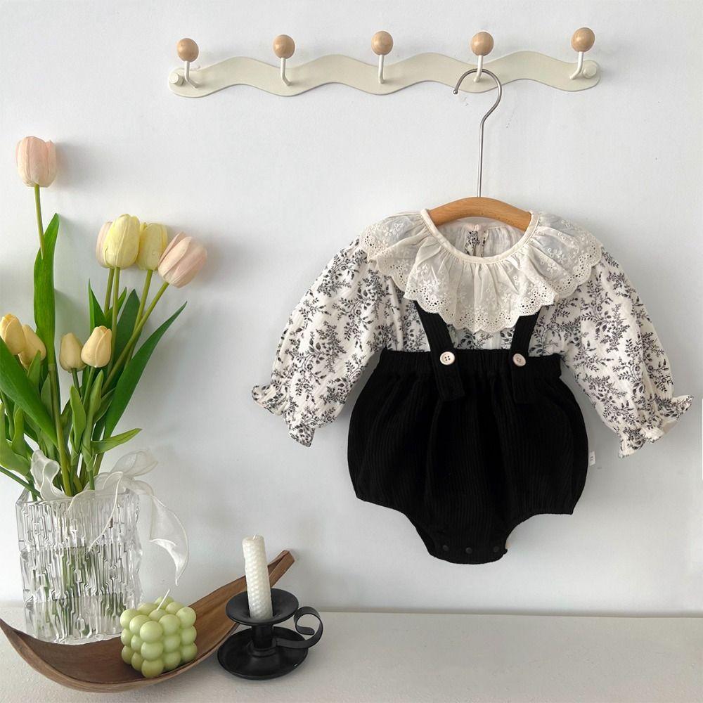 Ruffle Baby Jumper Dress Lotus Leaf Collar Baby Shorts Climb Suit  Newborn Baby
