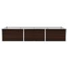 Garden Raised Bed Brown 240 x 80 x 45 cm Galvanized Steel