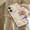 ins wind sweetheart graffiti applies to Apple 15promax mobile phone case iPhone14 transparent 16/17 soft glue 1213