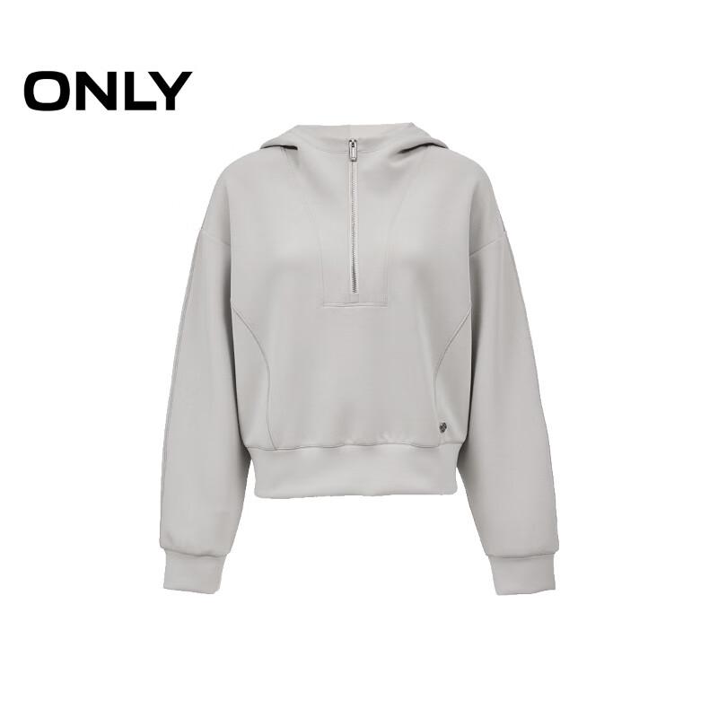 ONLY Women's Half-Zip Hooded Sweatshirt