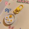 Cute Breakfast Plate Pendant Fun Simulation Food Play Keychain Creative Toast Banana Key Ring Accessorie