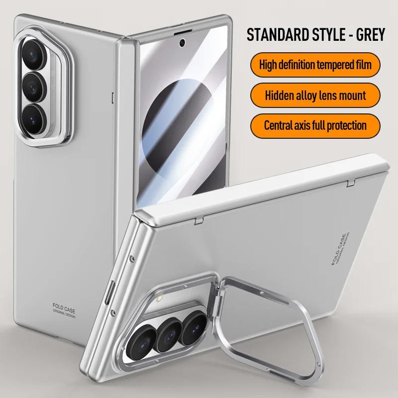For Samsung Galaxy Z Fold 8Ultra With Privacy Tempered Glass Film Full Protect Ultrathin Case Spring Hinge Camera Holder Cover
