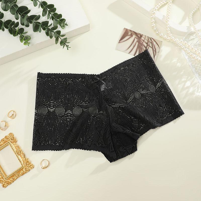 FINETOO 1Pcs Sexy Lace Panties for Women Floral Hollow Out Cheekie Style Sexy Underwear Female Intimates Lingerie Finetoo Design Panties