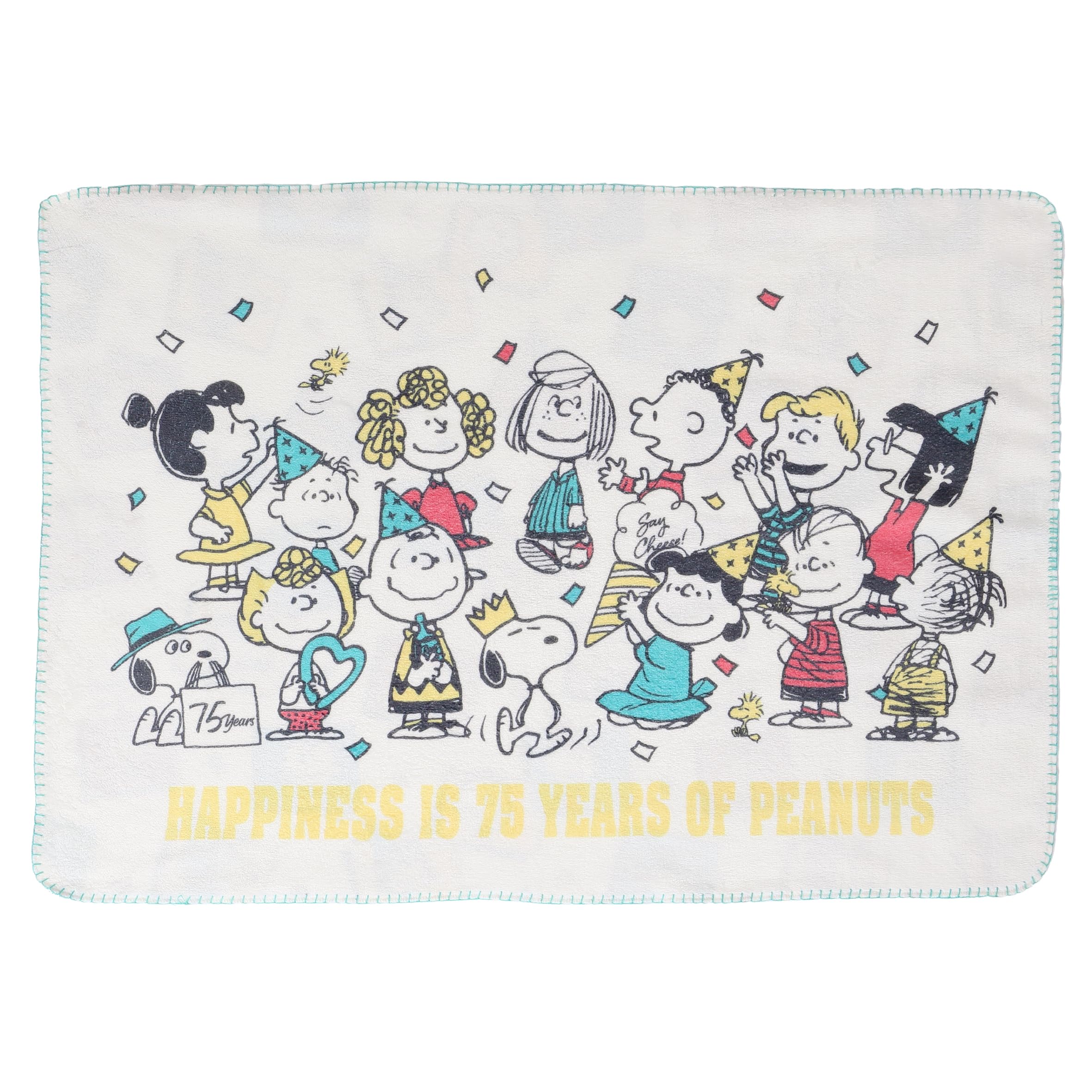 Подушка-одеяло Nishikawa Snoopy 100x70см Стирка PEANUTS 75-летие Лицо 3D Подушка Серая FQ95407604 PN5656BD серый