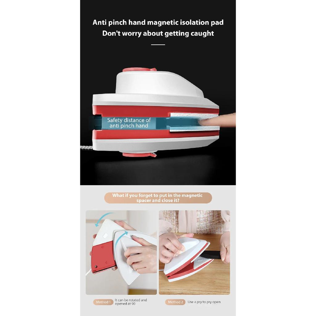 Magnetic Window Cleaner Double Glazing Magnetic Glass Balcony Window Cleaning Brush Automatic Double Side Wiper Surface Cleaner