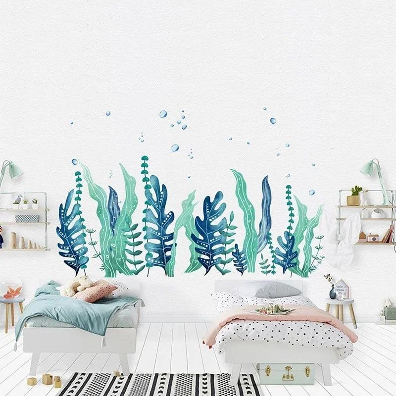 Creative New Seaweed Bubble Wall Stickers For Living Room Bedroom Children's Room Bathroom Wall Decals Decoration Painting